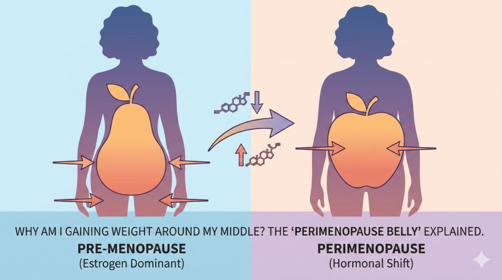 perimenopause weight gain